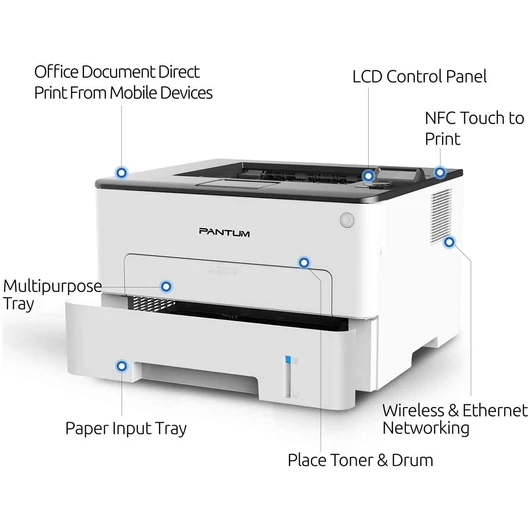Pantum-P3300DW-A4-mono-printer-nfc-wifi-parts