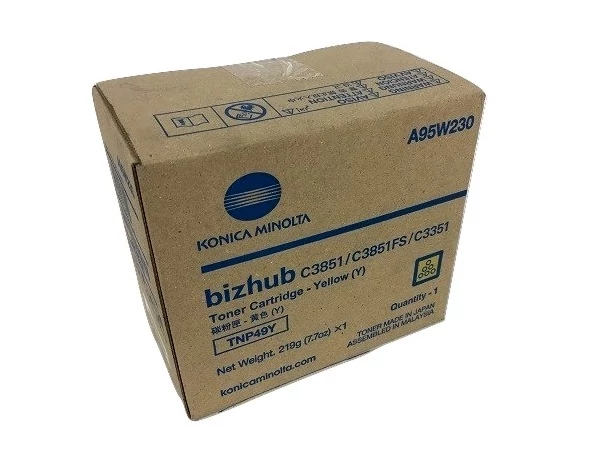 Konica Minolta TNP49 Y Eredeti sárga toner (OEM Yellow)